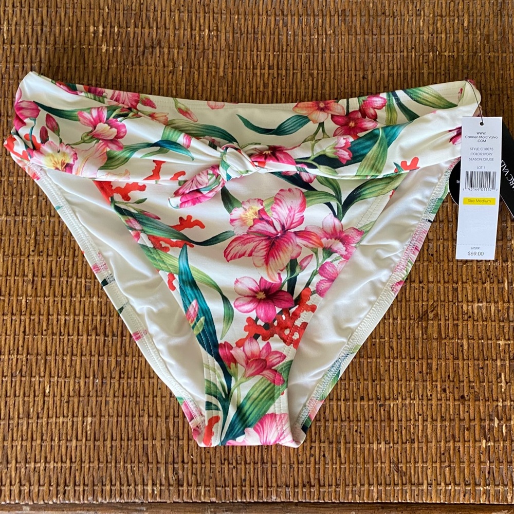 Carmen Marc Valvo Swimwear Bikini Bottom M